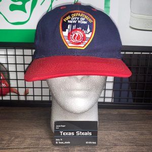 Fire Department New York Blue Red Hat